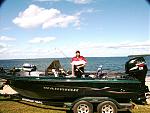 Warrior Boat Leech Lk.  
 
Bob Auel Guide service 
Walker,Mn. 
218-836-2014