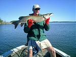 LOTW Summer 2007 - Scott with Julie's muskie.