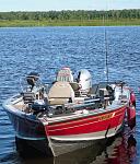 Launching on the Rainy River.  Bow Mounted Starboard Side LCX27c, or a (LCx28cHD or a LCx520c), external GPS Antenna, Rope Cleats(1 Bow, 2 Transom &...