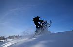 Snowmobiling the Crazy Mountains, 2014.