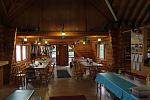 The dining hall in the lodge.....a place to gather and get to know one another over a meal.