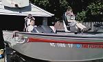 My kids on my new Lowe 175 FM fishing boat.