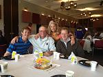 The Dotzenroth family(L-R/Max, Jenny & Dave) & CRJohn @ Max's "Bemidji State" 2013 graduation celebration.